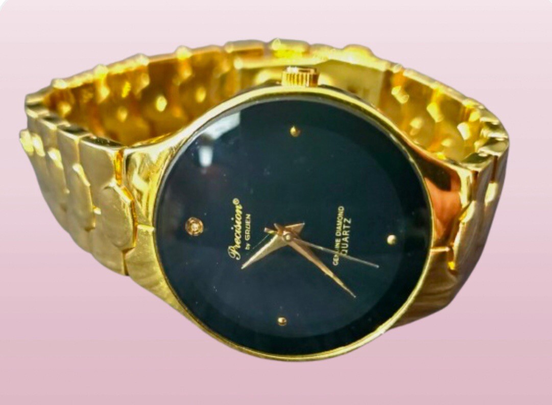 PRECISION BY GRUEN GENUINE DIAMOND QUARTZ WOMENS WATCH  display picture 1