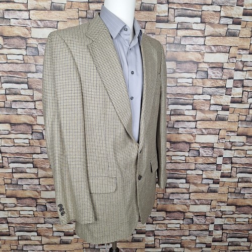 Eddie Bauer Sport Coat Jacket Mens 42L Multicolor Houndstooth Silk Wool - Picture 5 of 12
