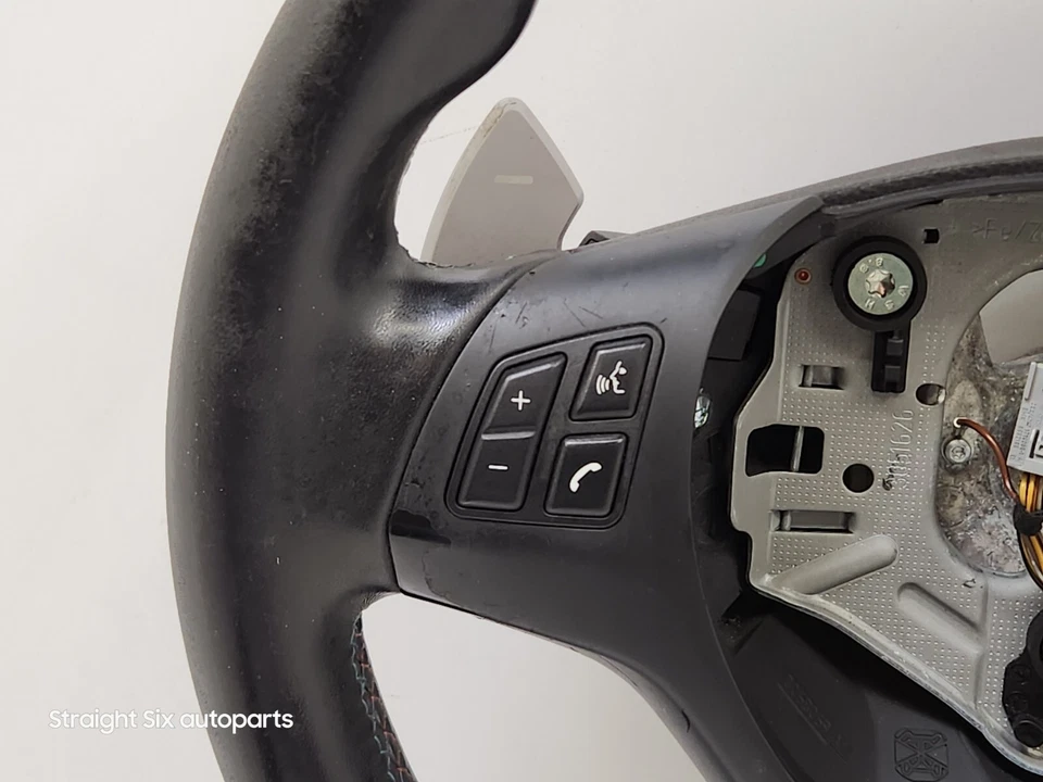 ✅ 08-13 OEM BMW M3 E90 E92 E93 DCT Volante Deportivo Cuero con Palancas de Cambio * Foto 3 de 4