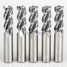 5 Pcs 1/4" YG1 Alu-Power 3 Flute Regular Length Carbide End Mill for Aluminum