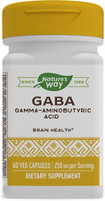 GABA Gamma-Aminobutyric Acid, Supports Brain Health , 60 Capsules