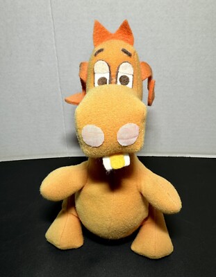 Vintage Lollipop Dragon Plush 1979-1980 Rare Orange