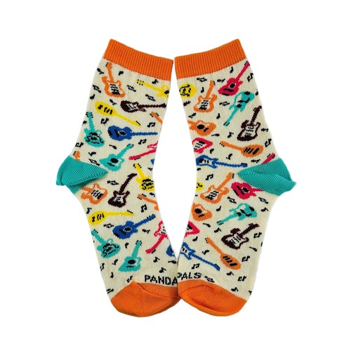 Guitar Pattern Socks from the Sock Panda (Ages 3-7) - Picture 4 of 8