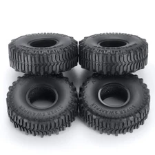 4PCS Rubber Tyre Tire Upgrade Parts 62mm for Axial 1/24 SCX24 RC Crawler Car