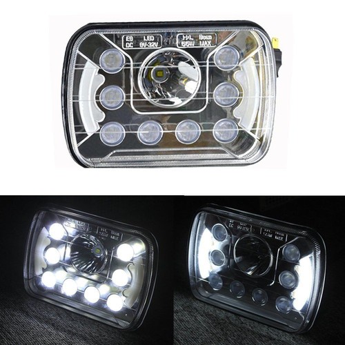 Pair 7x6" 5x7 inch CREE Replace H6054 H6014 LED Headlights DRL High/Low Beam 55W - Picture 7 of 9
