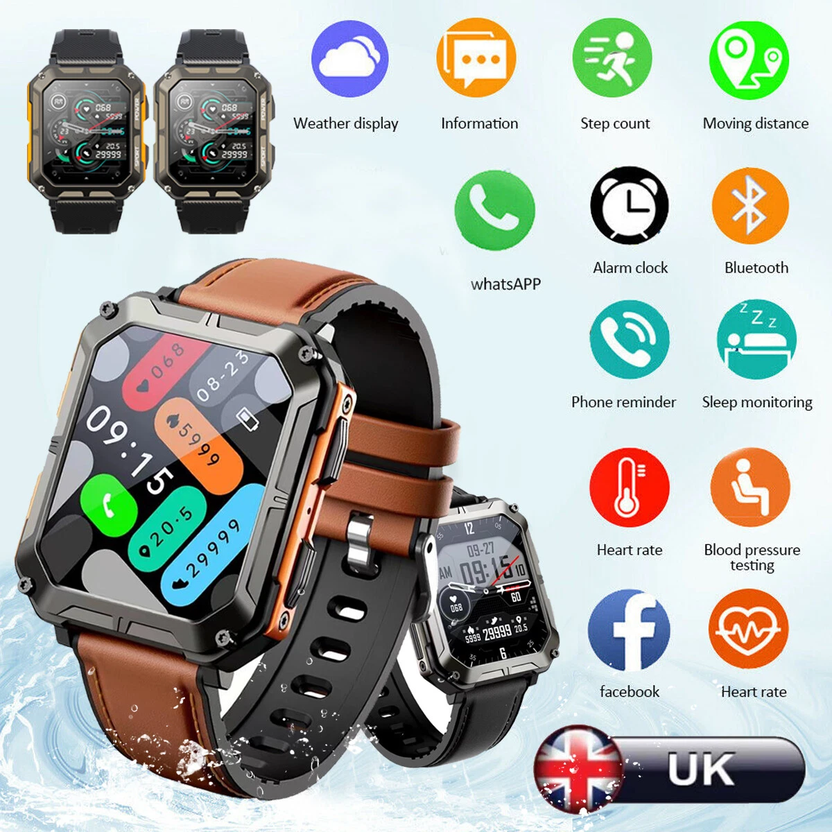 C20 smart watch bluetooth fitness tracker new arrivals