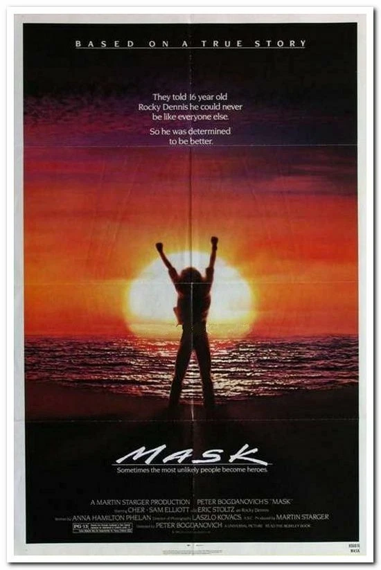 MASK - 1985 - original 27x41 movie poster - CHER, ERIC STOLTZ, SAM ELLIOTT  | eBay