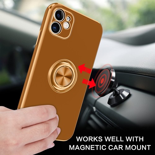 For iPhone 11 6.1" Case Shockproof Protective Rugged Cover & Golden Ring Holder - Bild 76 von 136