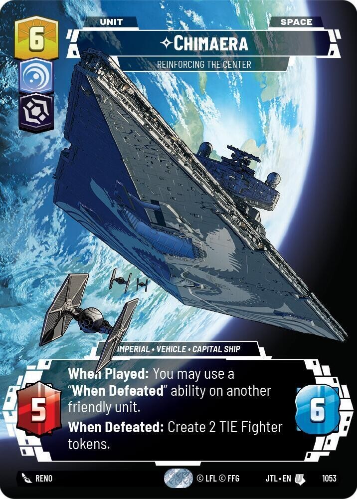 Chimaera Prestige Foil - JTL 1053 NM - Star Wars Unlimited
