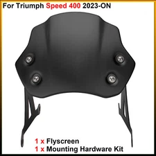 Flyscreen / Windscreen + Mounting Hardware Kit - For Triumph Speed 400 2023-ON