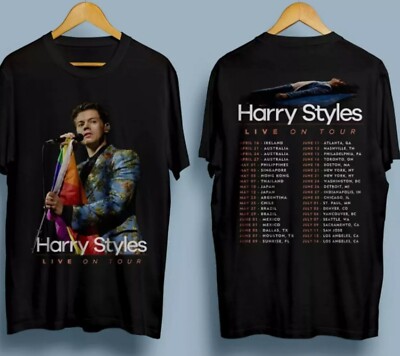 Harry Styles Singer Live On Tour Merch T Shirt Size S M L 2345XL 2
