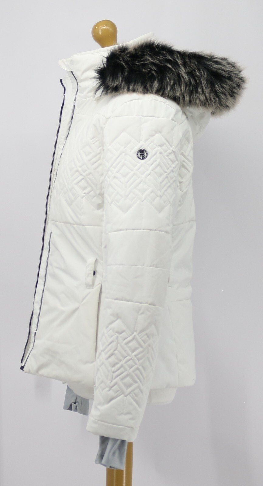 POIVRE BLANC RIVA WOMENS FAUX FUR JACKET M WHITE RRP £ 380 AD eBay