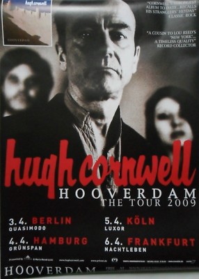 HUGH CORNWELL Tour Poster Germany April 2009 (Stranglers) 