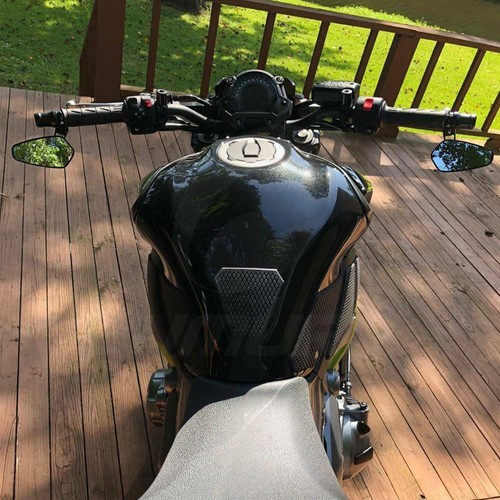 Motorcycle 7/8" Handlebar End Mirrors For Grom Street Bike Dirt Bike Quad ATV - Picture 7 of 11
