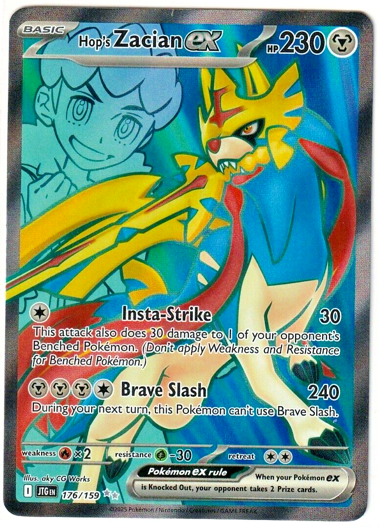 Hop's Zacian ex 176/159 Sv09: Journey Together Holo - NM/PACK