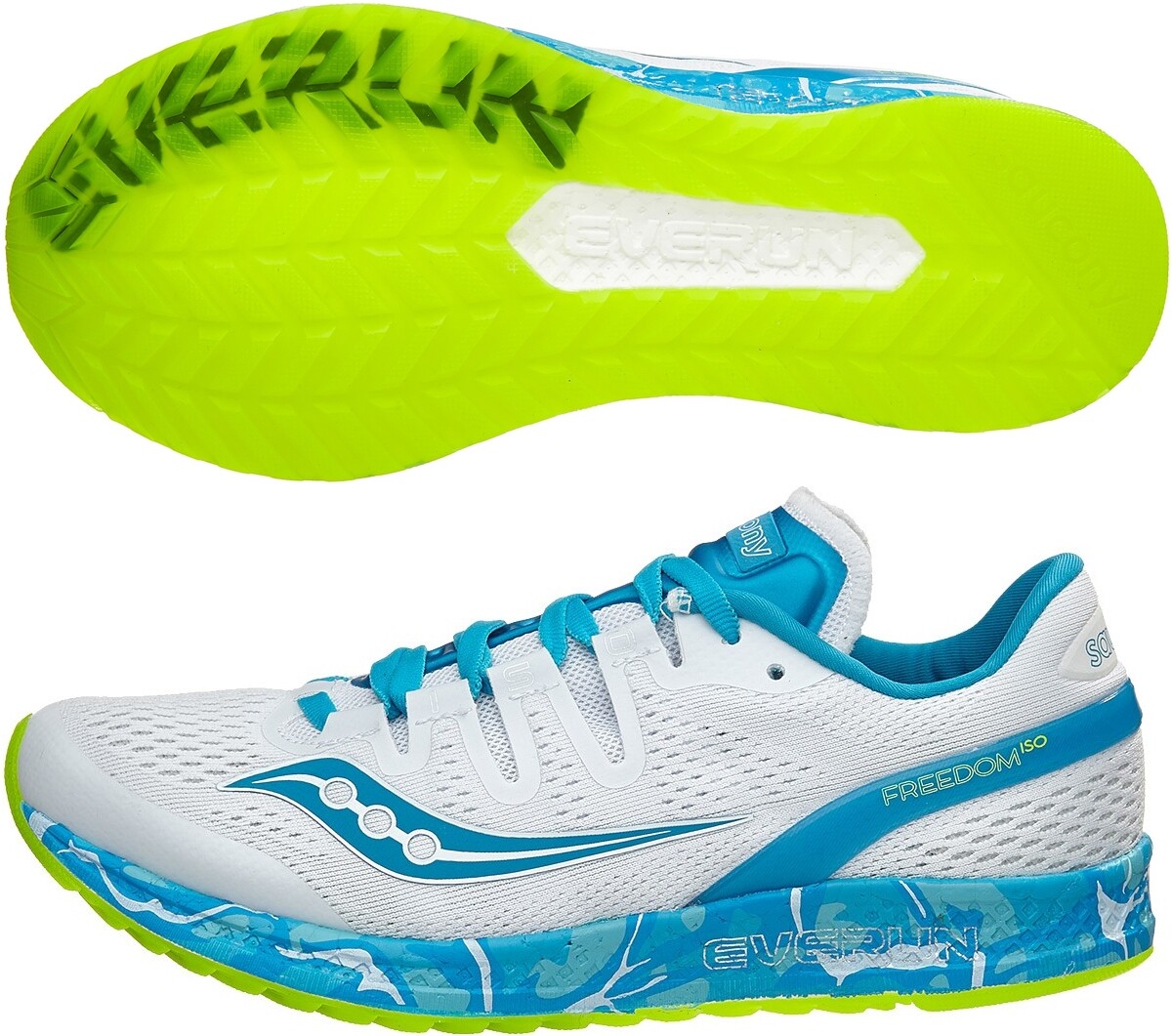 Saucony Freedom Freedom Freedom ISO mujer Running zapatos - blancoo 338809 Saucony Freedom Freedom Freedom ISO mujer Running zapatos - blancoo 338809