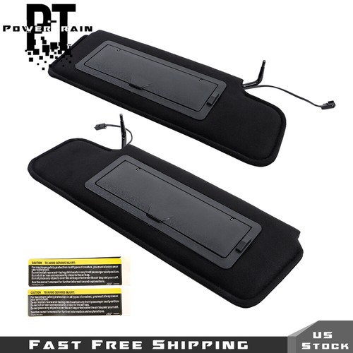 For 1984-1996 Chevy Corvette C4 New Sun Visor Pair W/Vanity Mirror LED Light - Picture 5 of 20