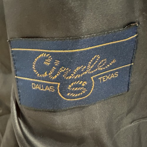 Blazer cowboy vintage CIRCLE S WESTERN cappotto sportivo 44R grigio giacca microstrighe - Foto 7 di 9
