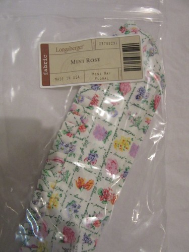Longaberger Collectors Club Miniature Rose Basket Liner