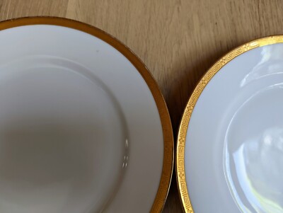 Epiag Royal Czechoslovakia Gold Greek Key China Porcelain 4 Dinner