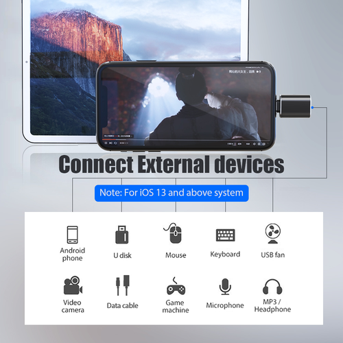 Nowe oświetlenie dysku USB 3.0 OTG U do iPhone 14 13 12 11 Pro iPad iOS 13 powyżej - Zdjęcie 8 z 8