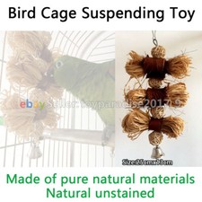 Bird Cage Suspending Toy Parrot Chewing Toy Pet Bird Toy Birdcage Hanging DIY C