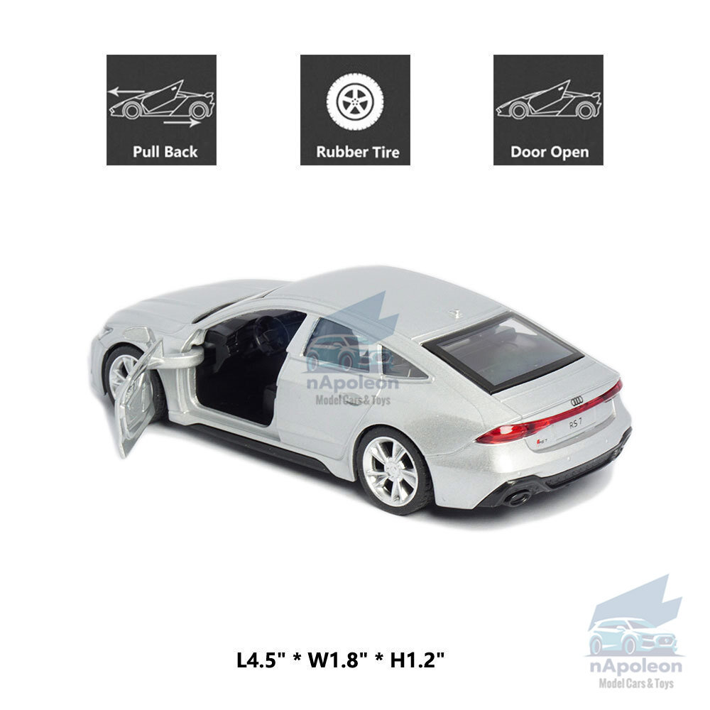 1:43 Audi RS7 Sportback Model Car Diecast Toy Vehicle Collection