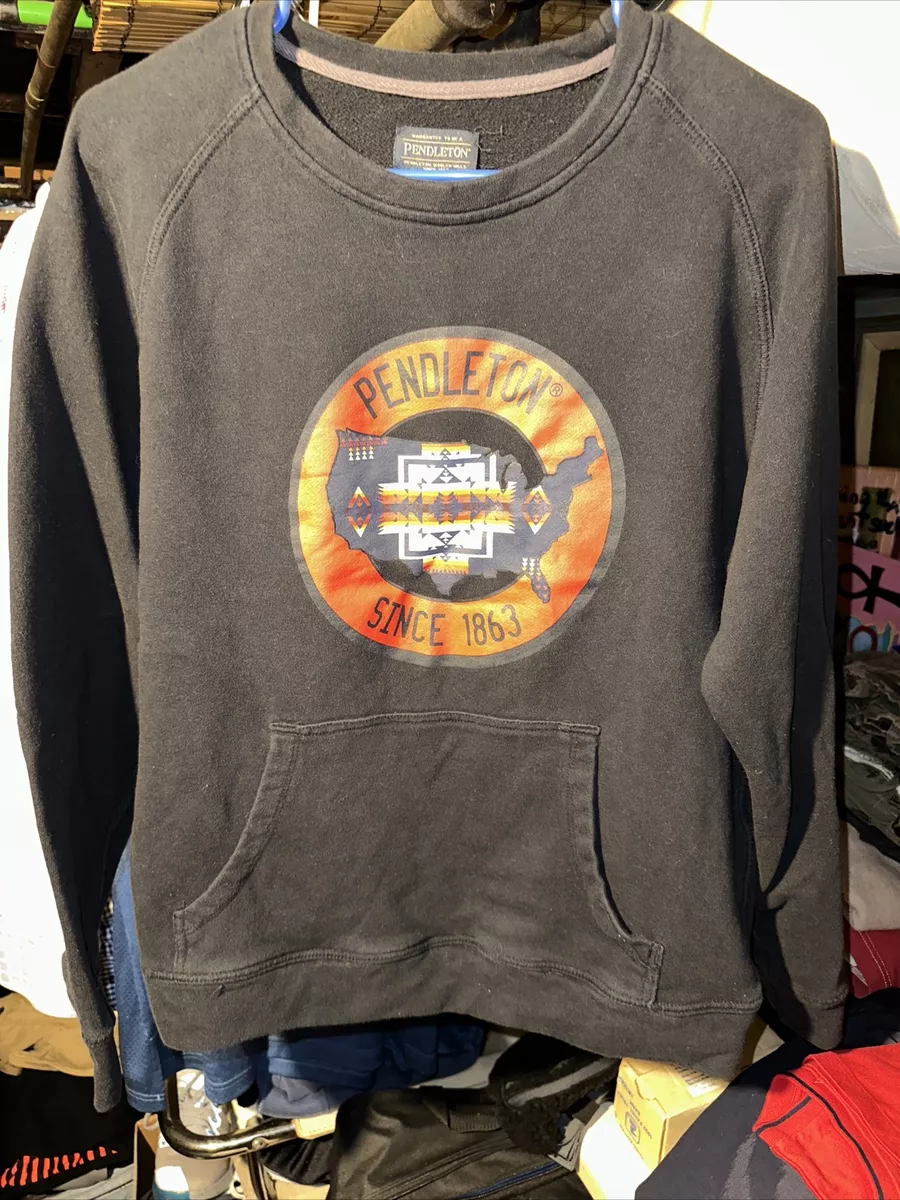 Crewneck sweatshirt with kangaroo pocket cheap