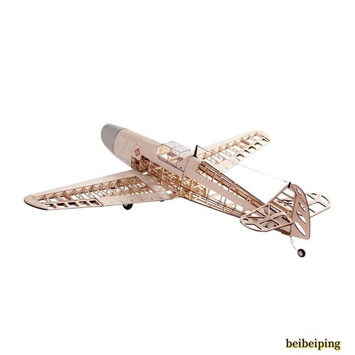 RC Model Plane BF109 Fighter Fixed Wing Kit Skin Balsa Wood Hardware Accessories - Picture 12 of 12