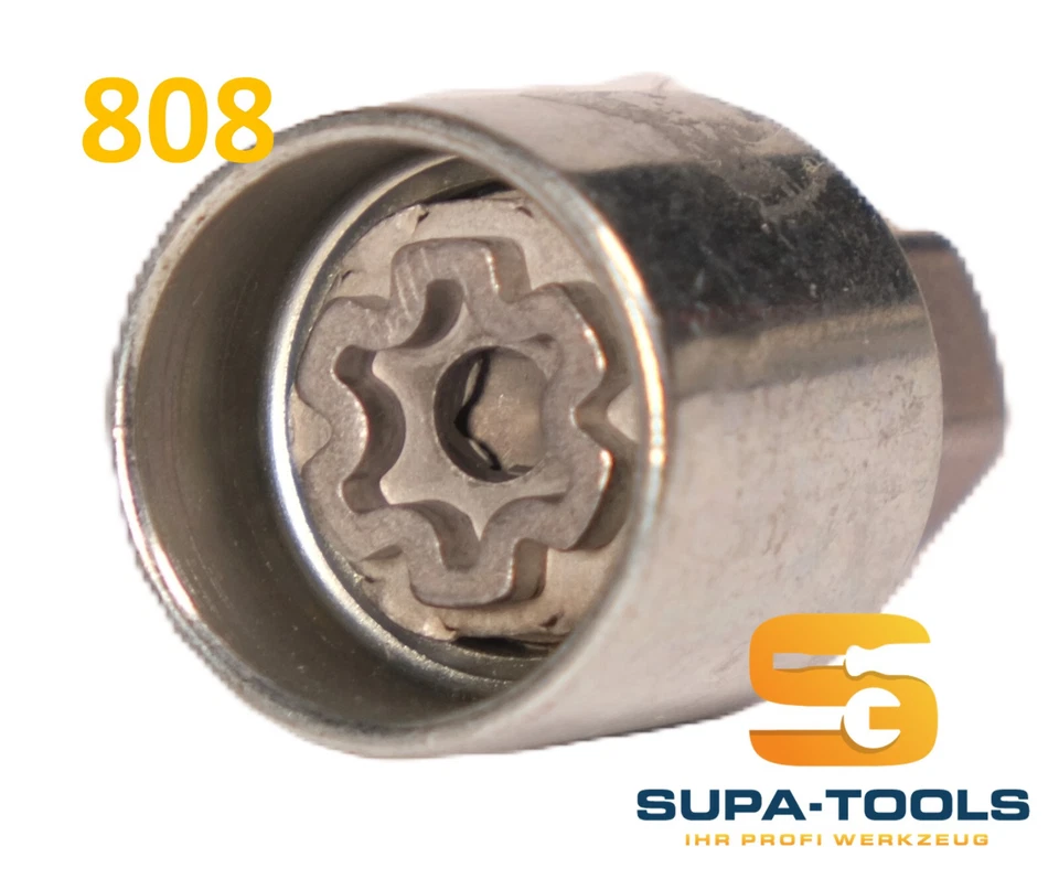 Audi Radsicherung Felgenschloss 808 Code H Schlüssel Nuss Original Audi OEM - Bild 3 von 4