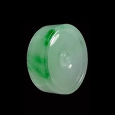 【KATHY JADE】Icy Emerald Green Big Doughnut Jadeite Pendant《Grade A》