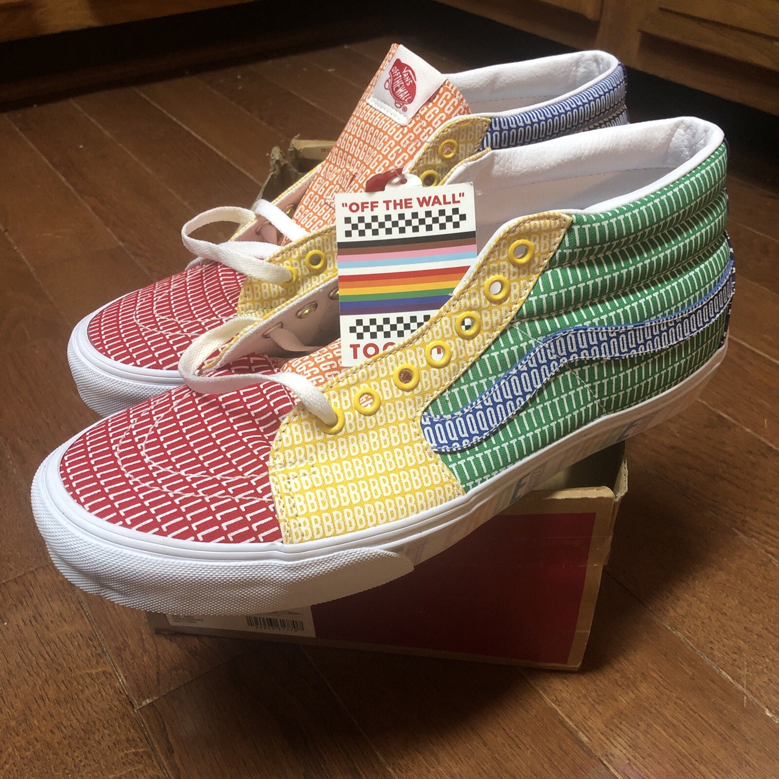 NEW Vans Sk8-Mid Pride Skate Bmx Men's 