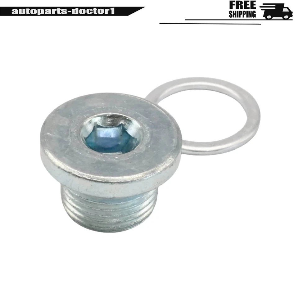 2Pcs For Porsche Cayenne Panamera 911 718 Boxster Engine Oil Drain Plug w/Gasket Foto 4 de 4