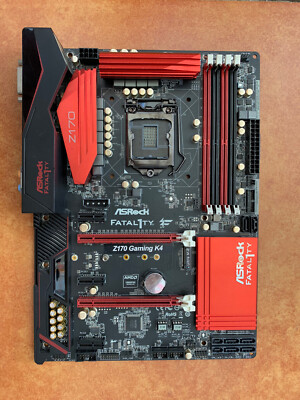 FOR ASROCK Z170 Gaming K4 DDR4*4 AMD 64GB DVI D-Sub ATX Motherboard Test OK