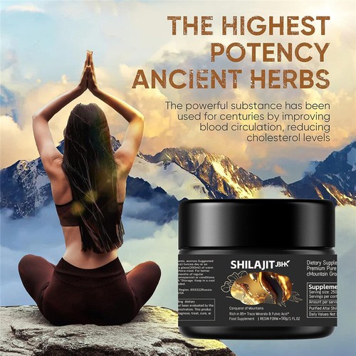 Original Reines Himalaya Shilajit Harz Extrem Wirksam Premium Hochfestes-+