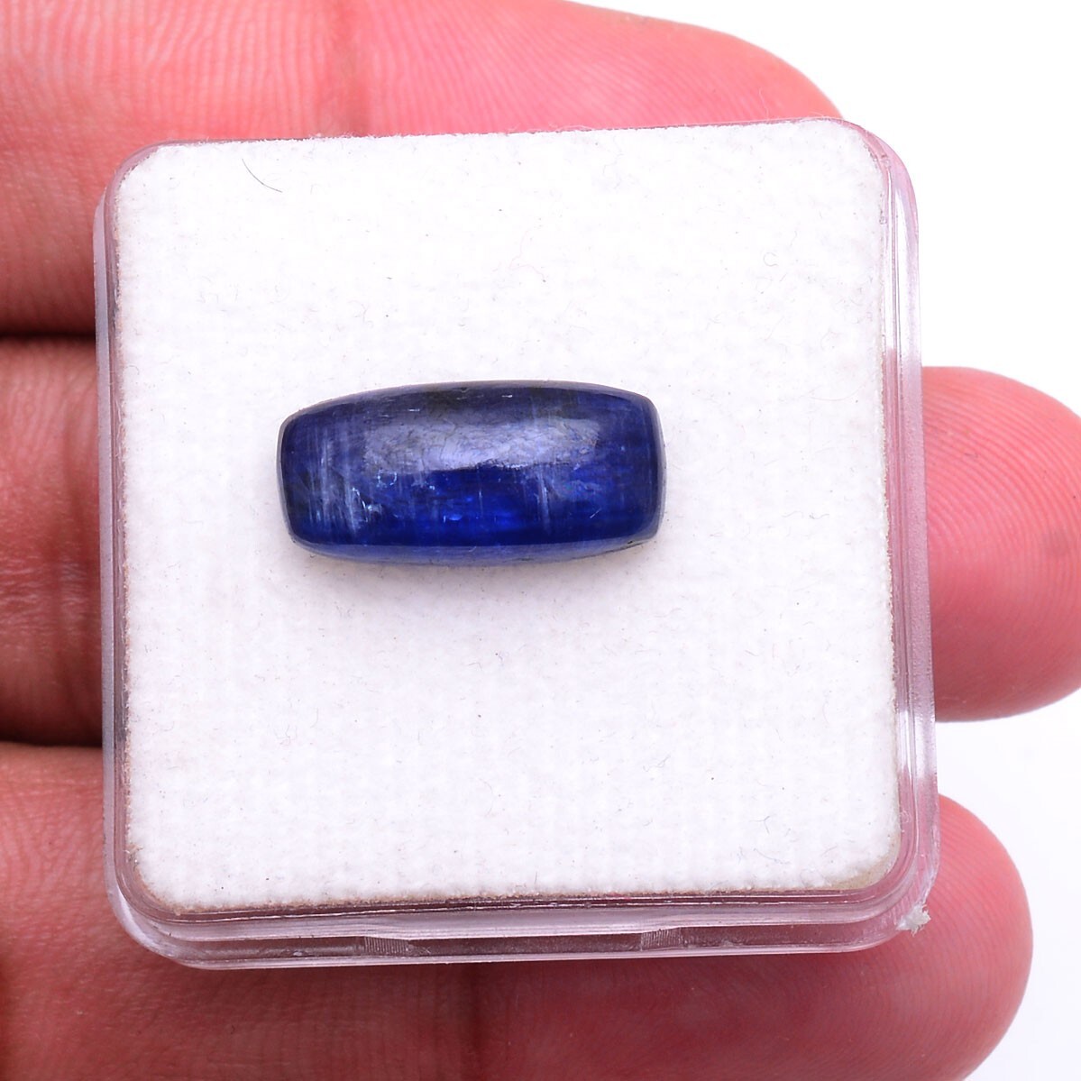 9.00 Cts Natural Blue Kyanite 17mm*8mm Cushion Cabochon