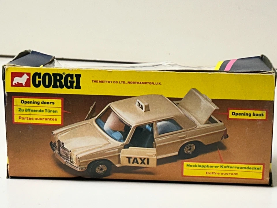 Corgi No. 411 Mercedes Benz 240D Taxi with Original Box, Read - Image 3 of 4
