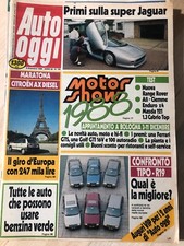 Rivista Auto Oggi 1988 Nr. 105 Motor Show 1988 Fiat TIpo REnault 19