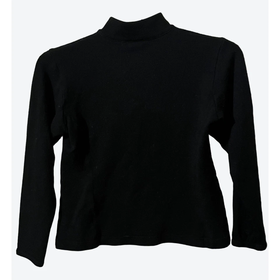 Top Icebreaker Merino Sport 320 para mujer XS 1/4 cremallera negro lana merino Foto 4 de 4