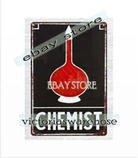 CHEMIST metal tin sign bedroom auto garage decorating ideas