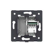 Legrand Telefonsteckdose T-förmig – Serie Mosaic, 8-polig, Weiß | Für Wandmontage, Inkl. Platte & Schrauben