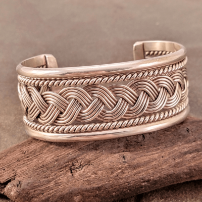アクセサリー TAHE navajo bangle vintage Vintage Tahe Navajo Sterling Silver Twisted Design Cuff