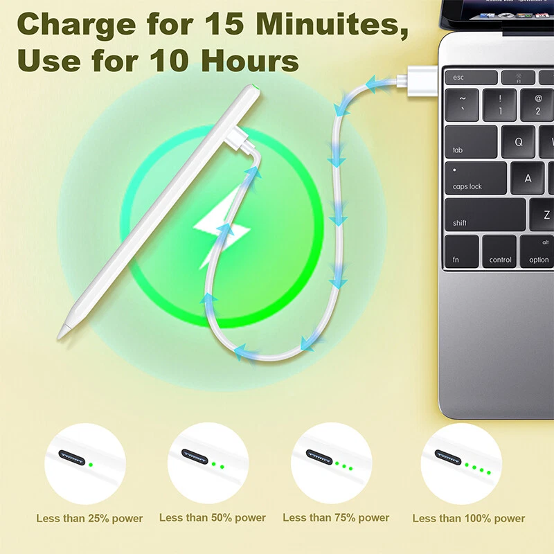 Stylus Pen Stift 2 Generation für iPad 10/9/8/7/6 Pencil für Apple iPad Pro Air - Bild 2 von 4