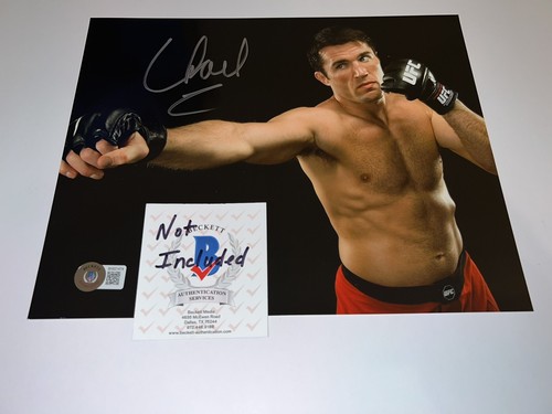 Chael Sonnen signiertes 8x10 Foto American Gangster UFC Superstar Beckett #2