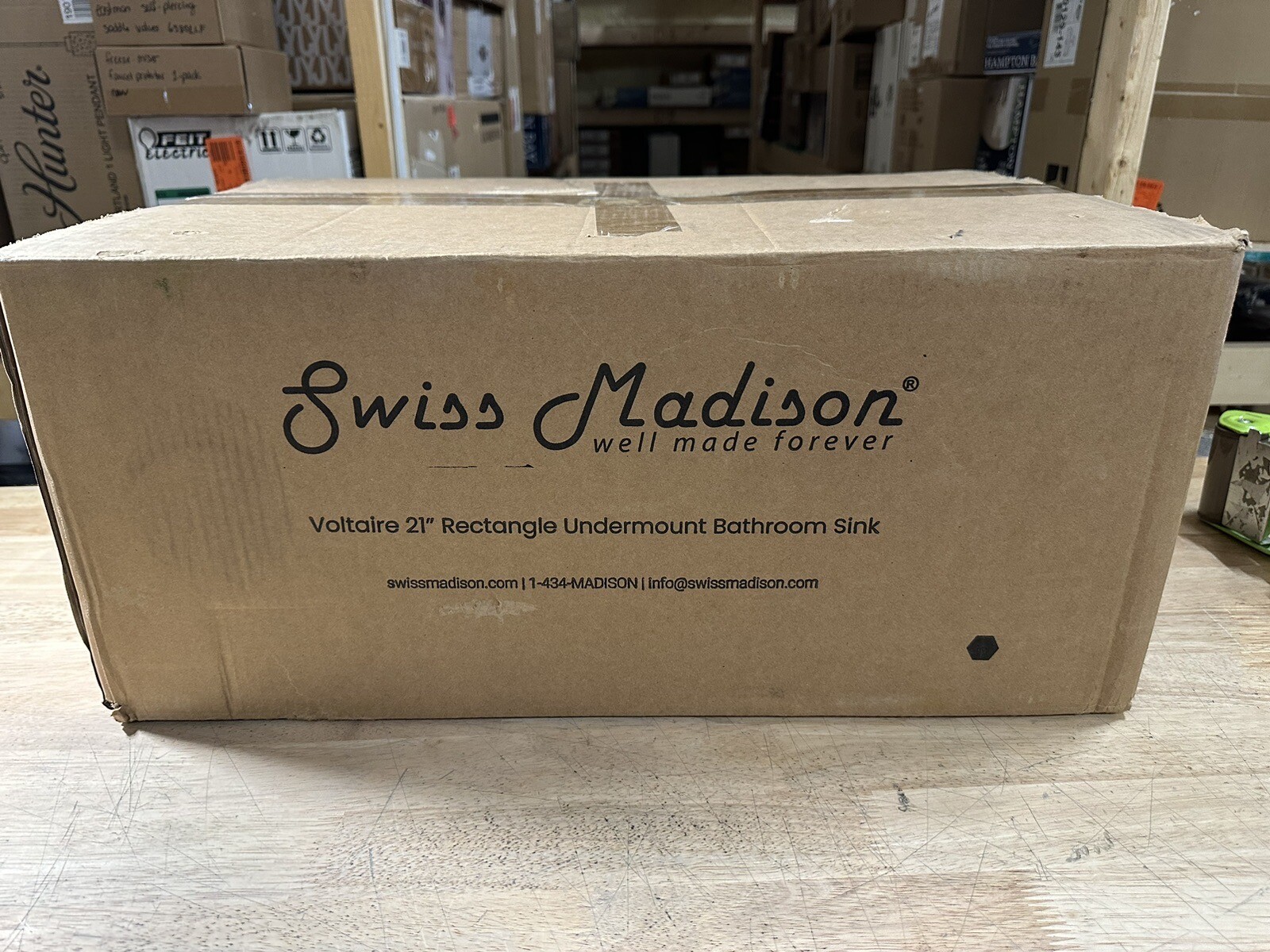 Swiss Madison Voltaire 21 in. Rectangular Undermount Bathroom Sink