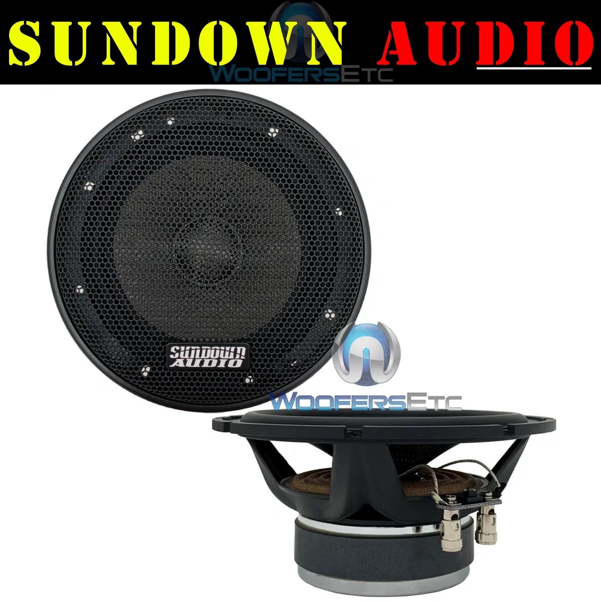 SUNDOWN AUDIO MIDRANGE SPEAKERS (PAIR) NEW