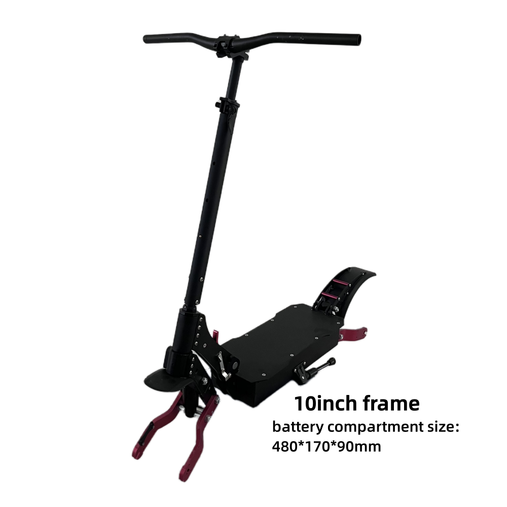 Scooter puissant, châssis de scooter électrique en aluminium, compatible avec des pneus de 11 pouces