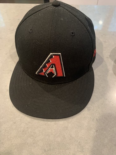 Arizona Diamondbacks New Era Official On Field Fitted Cap Hat Size 7 1/2 Black