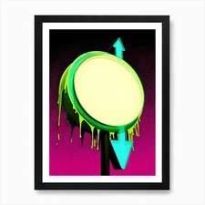 Neon Sign Pop Art Art Print Framed Wall Art Poster Canvas Print Picture