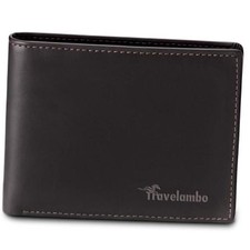 Wallet for Men Real Leather Mens Bifold Wallet RFID Crazy Horse Coffee